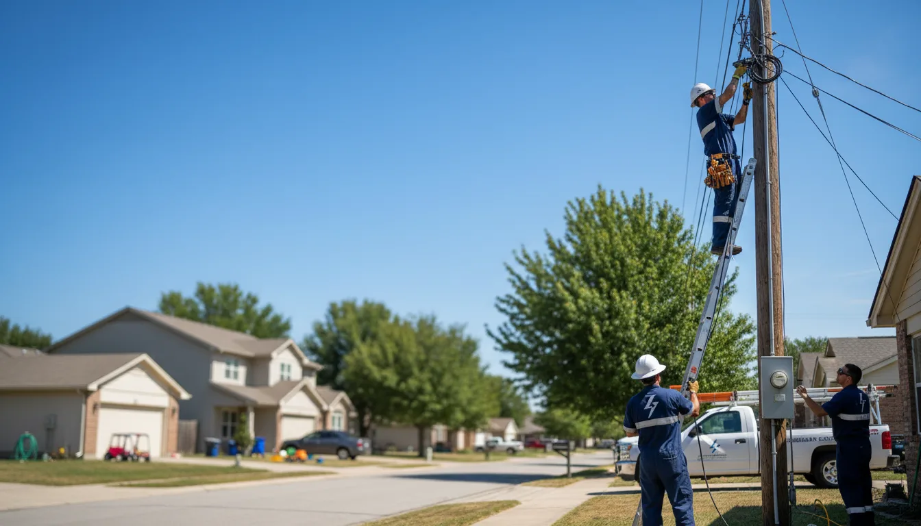 Residential electrician providing installation services in Conway, WA